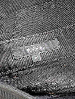 Black Jeans With Lacing At The Bottom