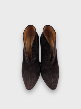 Hermès Brown Suede Ankle Boots, view 4