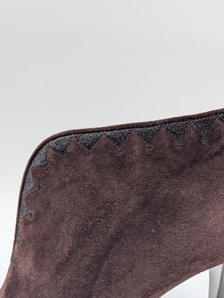 Hermès Brown Suede Ankle Boots, view 6