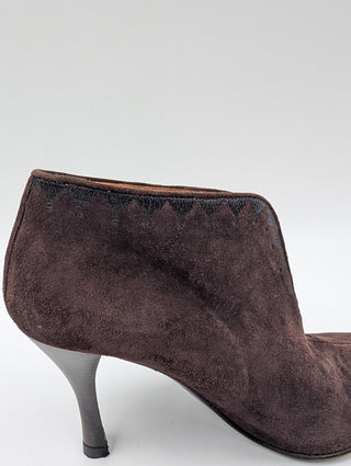 Hermès Brown Suede Ankle Boots, view 8