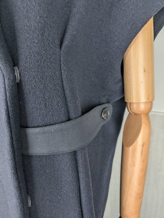 Navy Sleeveless Coat