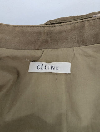 Celine By Phoebe Philo Khaki Cotton Oversized Coat