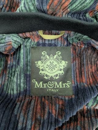 Embroidery Bomber Jacket With Velvet Lining