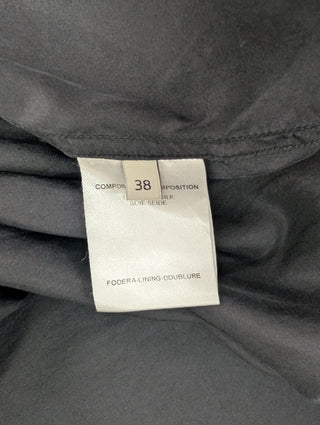 Black Silk Oversized Shirt