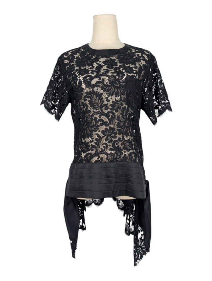 Black Floral Top