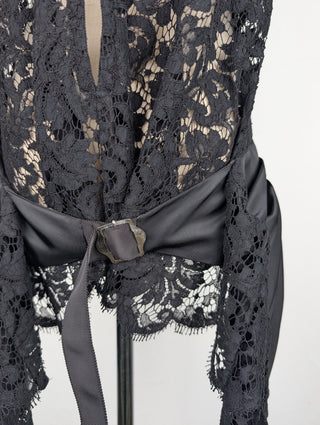 Black Floral Top