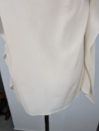 Black And White Silk Top