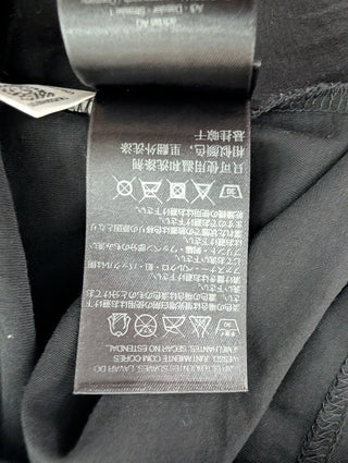 Black Top With Quilted Chest On One Side