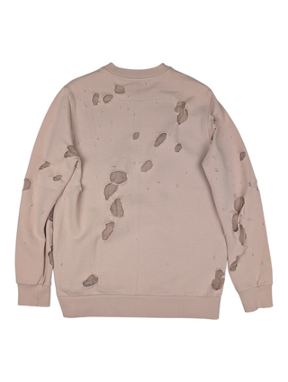 Pink Distressed Sweatshirt