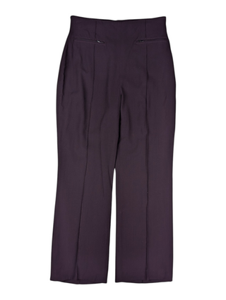 Purple Pants With Stitching Down Each Legs