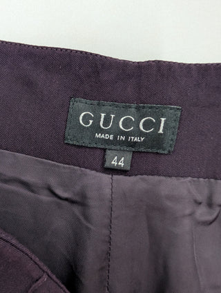 Purple Pants With Stitching Down Each Legs