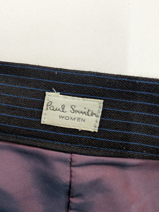 Blue Pin Striped Suit With Skirt