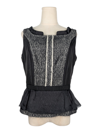 Black Wool Two-Piece Set
