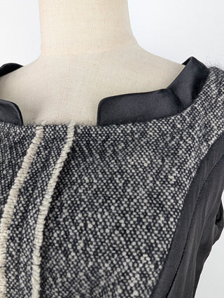 Black Wool Two-Piece Set