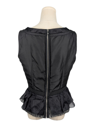 Black Wool Two-Piece Set