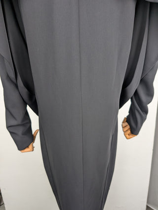 Black Long Sleeve Dress With Back Flap