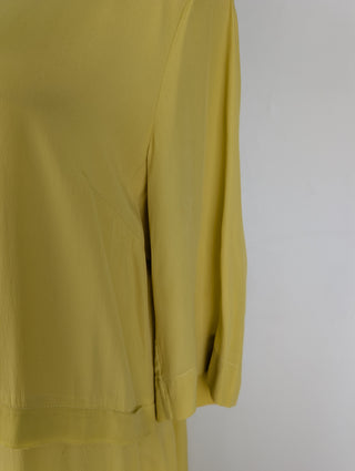 Yellow Summer Dress With One Pocket