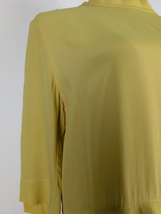 Yellow Summer Dress With One Pocket