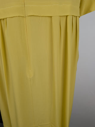 Yellow Summer Dress With One Pocket