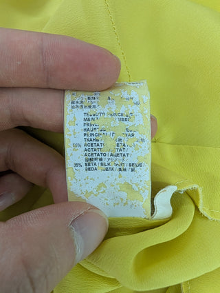 Yellow Summer Dress With One Pocket