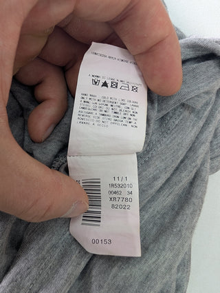 Grey Vintage Galliano Top With "Rip It" Print