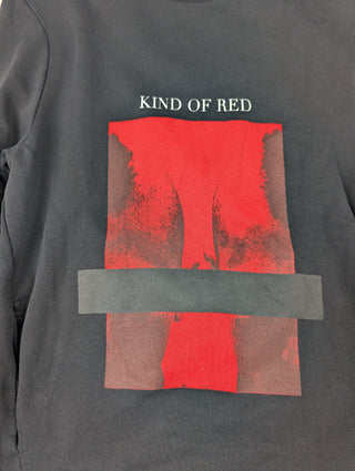 Black Sweatshirt With Red Print