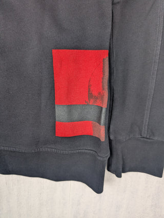 Black Sweatshirt With Red Print