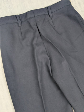 Black Tailored Wool Pants