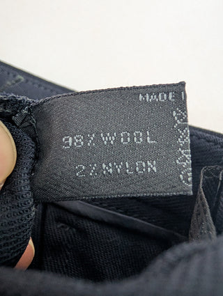 Black Tailored Wool Pants