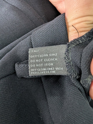 Black Tailored Wool Pants