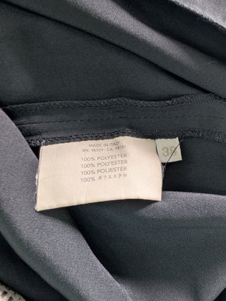 Black Sheer Shorts With Ribbon At The Hem