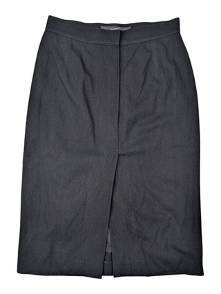 Black Wool Skirt