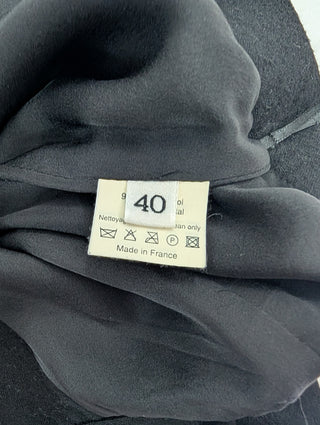 Black Wool Skirt