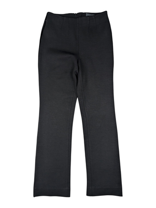 Black Wool Pants With Velvet Strip On The Side