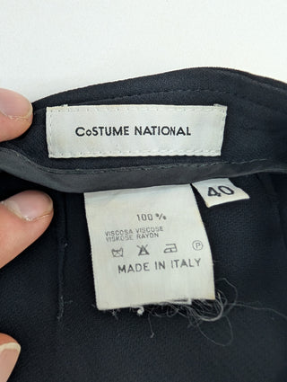 Black Pants With Zipper At The Back