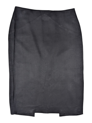 Black Skirt With Line Details