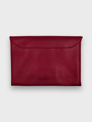 Givenchy Red Leather Antigona Envelope Clutch, view 2