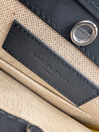 Light Beige And Yellow Canvas And Leather Pochette Bag