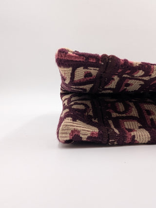 Burgundy Book Oblique Canvas Medium Tote Bag