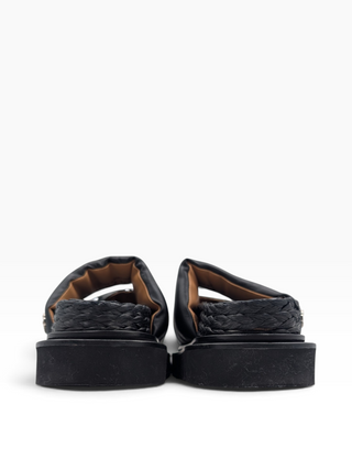 Black Embellished Sandals
