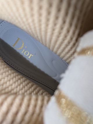 Dior F Two Point Zero Gold Leather And Lurex Fabric Slip On Sock Sneakers