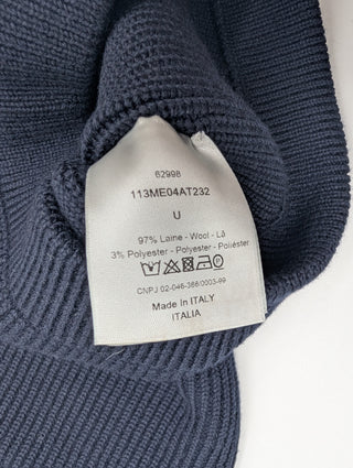 Blue Dior Logo Wool Neck Warmer