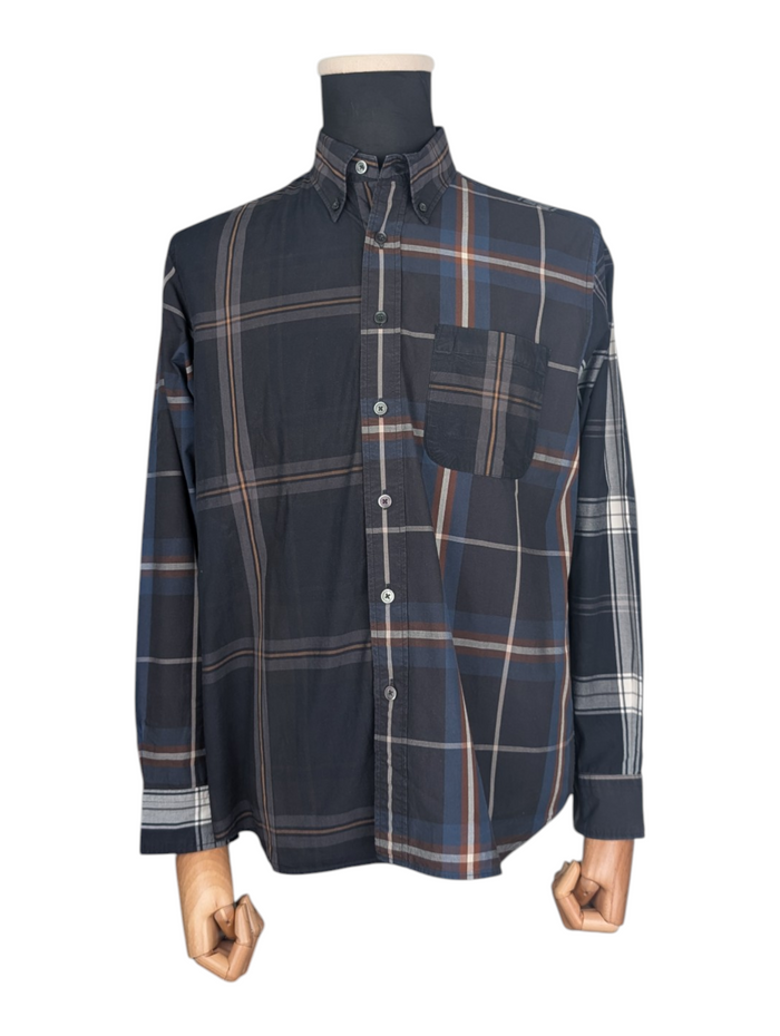 Multicolored Checkered Shirt With Button Details