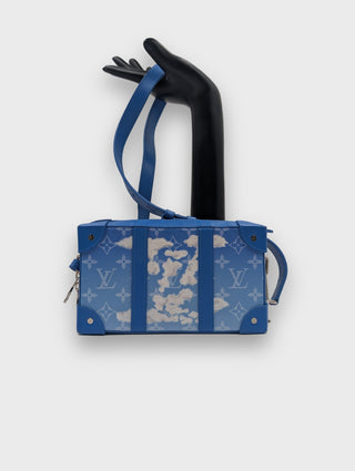 Louis Vuitton Virgil Abloh Blue Sky And Cloud Collection Soft Trunk Bag 2020, front