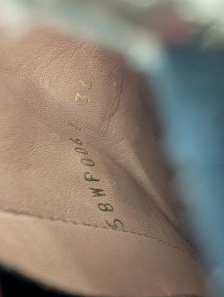 Line 22 Gold Glitter Ankle Strap Boots