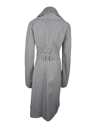 Patrizia Pepe Grey Wool Coat With Waistbelt, view 2