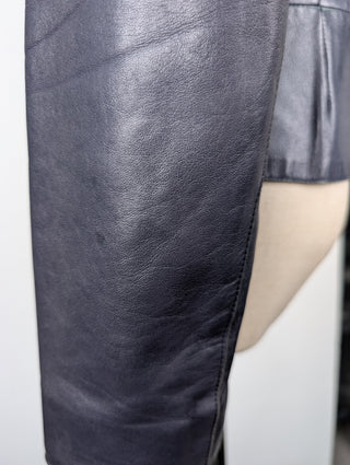 Costume National Blue Leather Jacket, view 5