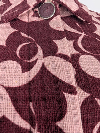 Versus Pink Wool Jacket With Pattern Detail, view 4