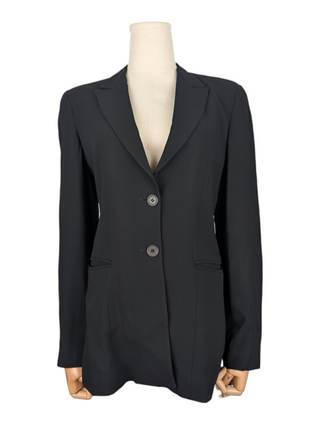 Emporio Armani Black Wool Blazer
