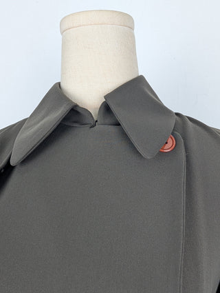 Kathleen Madden Green Double Breasted Coat, view 4